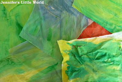 How to make a Very Hungry Caterpillar collage craft with children