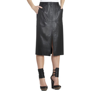 BCBG Petra Leather Skirt