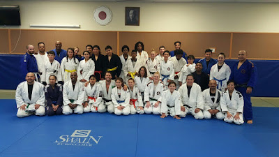 Gompers judo kids at the clinic