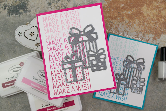 Fun Birthday card that is easy to customize and fit to any person.  Featuring Fun Stampers Journey Letterboard Sentiments Stamp Set, and For You Die Set.  