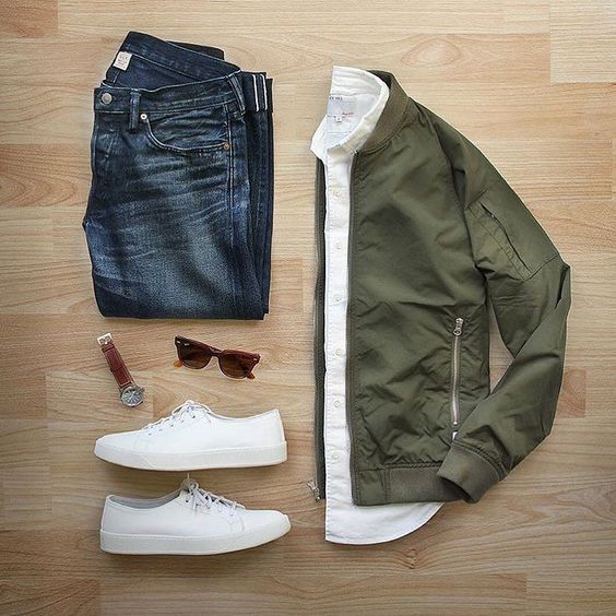 Moda Masculina Jaqueta Verde Musgo Masculina Jaqueta Masculina