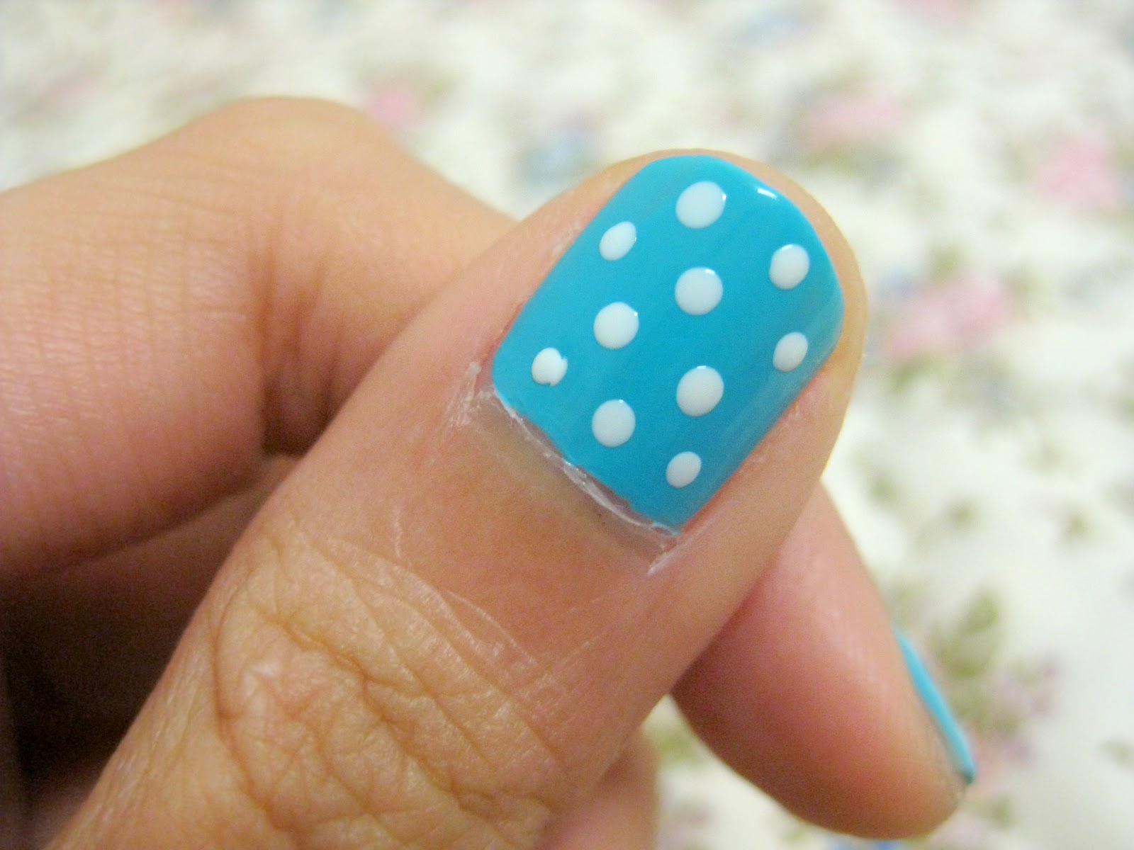 1. Easy DIY Polka Dot Nail Design Tutorial - wide 2