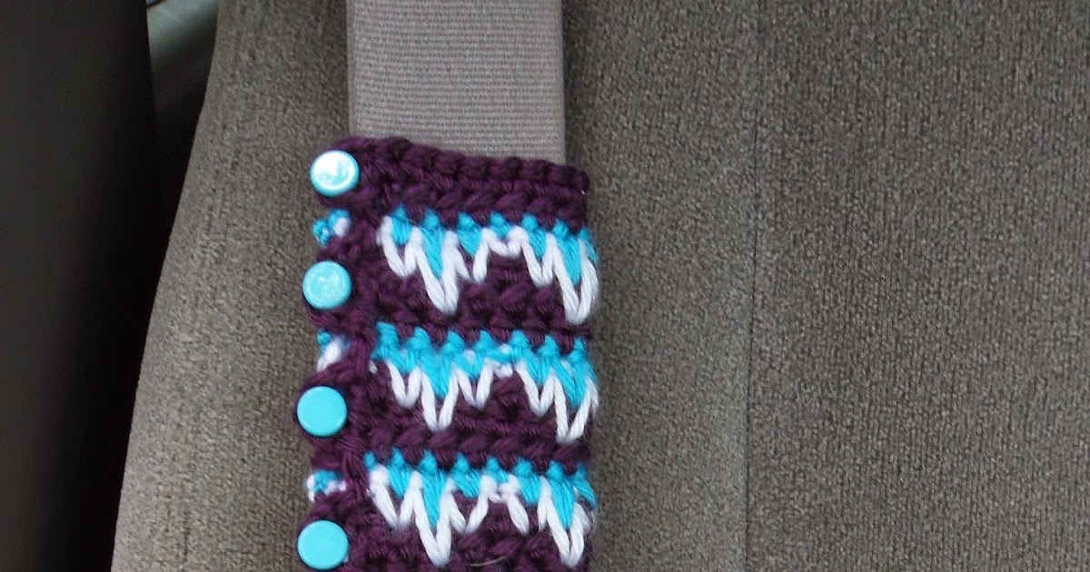 MandaLynn's Crochet Treasures Crochet Seat Belt Cozy