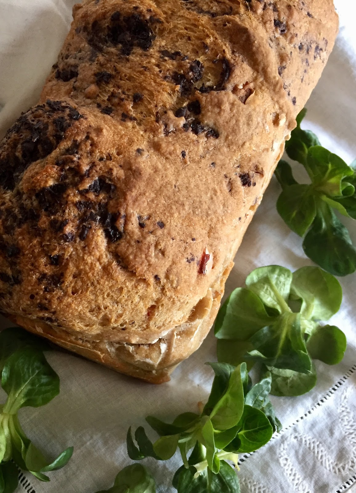 Oliven-Paprika-Brot Rezept glutenfrei und vegan