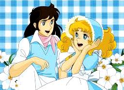 Candy y Terry Dibujo de Candy feliz al lado de Terry