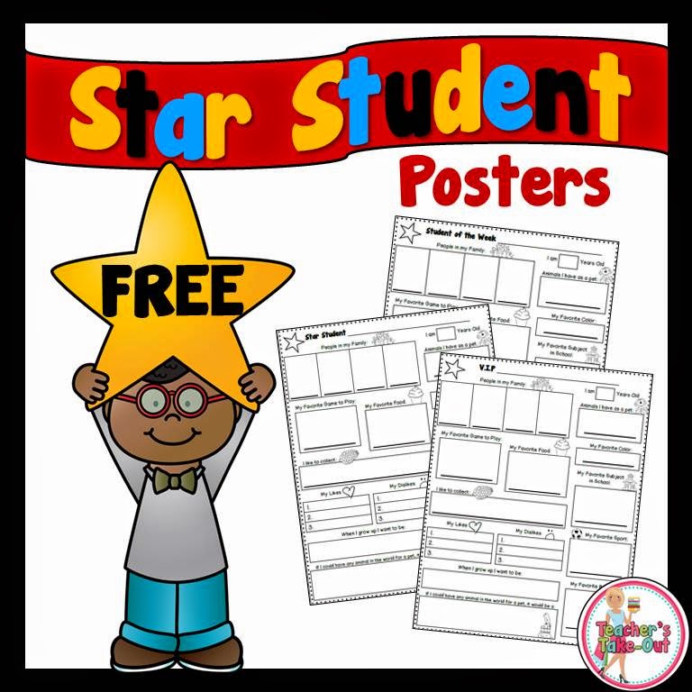 Teacher s Take Out Star Student Poster Freebie 