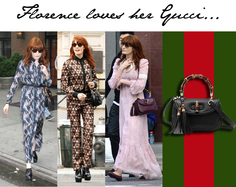 Florence Welch loves her Gucci bags... - Emily Jane Johnston