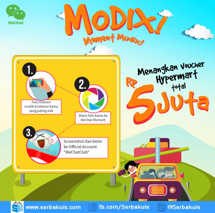 Kontes WeChat Modix Hadiah Voucher Hypermart 5 Juta