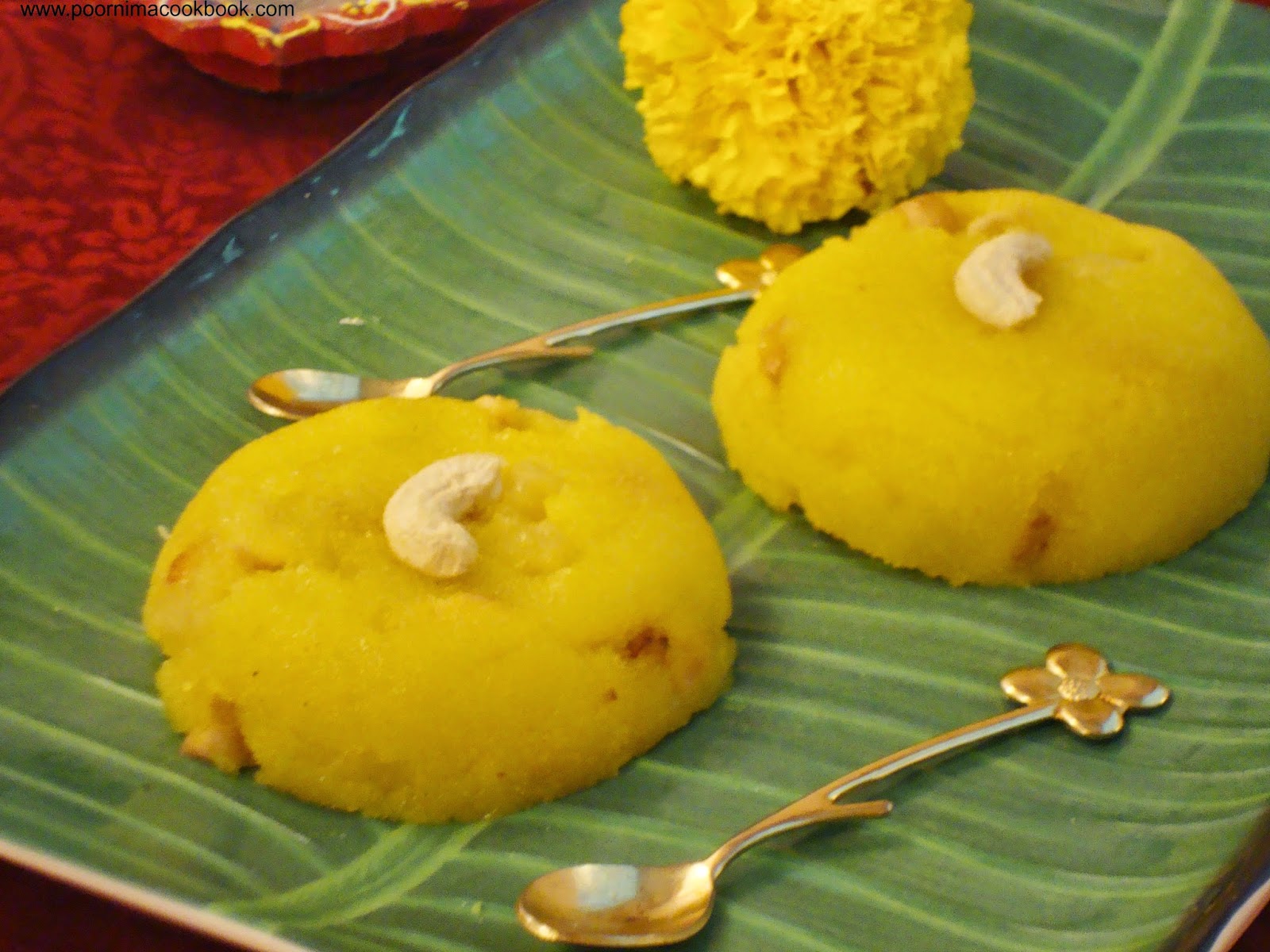 Poornima's Cook Book Pineapple Kesari Indian Style Pineapple Pudding