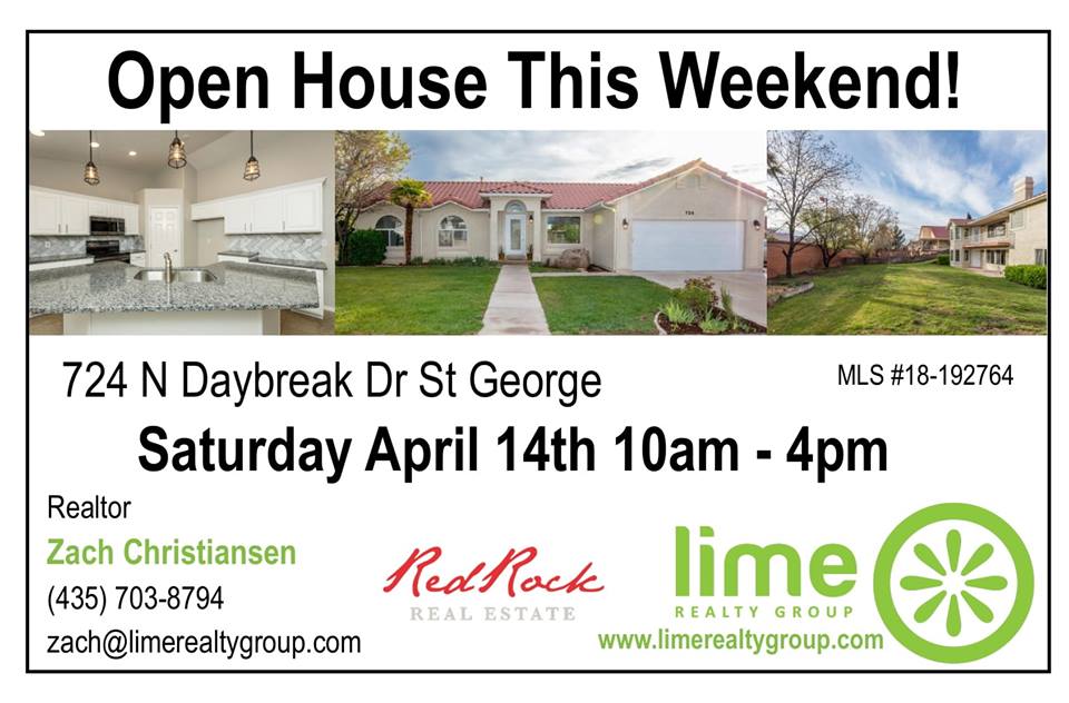 OPEN HOUSE THIS WEEKEND!!!! Lime Realty Real Estate of St. Utah
