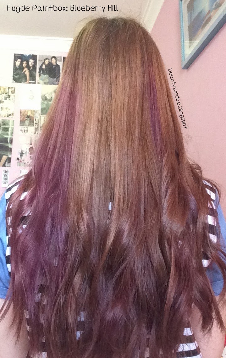 beauty sundae Review Fudge Paintbox Hair Dye in Blueberry Hill on