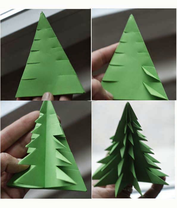 Origami Christmas Tree 3D Paper Origami Guide