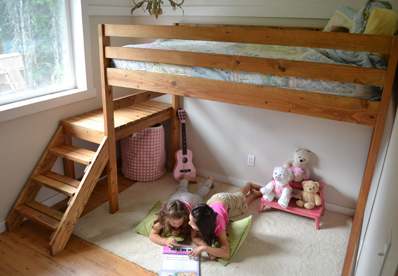 REHOBOTH FARM: Building a Loft Bed with Stairs - A DIY ...