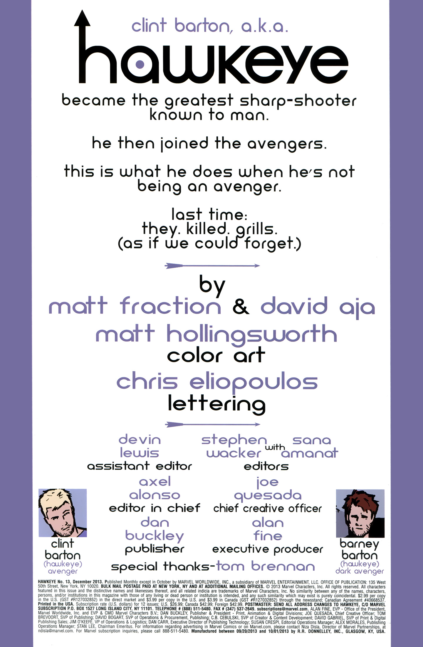 Read online Hawkeye (2012) comic -  Issue #13 - 2