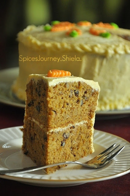 Spices Journey: CARROT CAKE with PECANs n WALNUTs