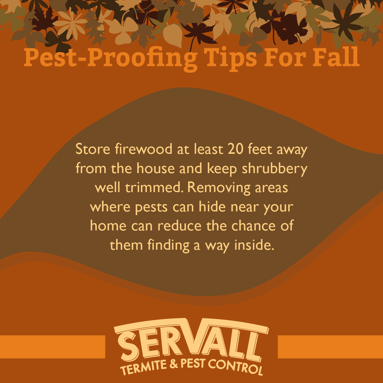 Servall Pest Control Fall Pest Tips