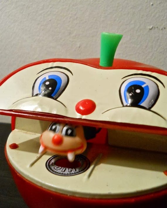 Herbie's World of Kitsch & Toys Vintage Apple Bank Money Box With