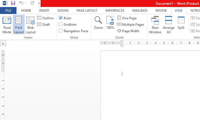 Cara Memunculkan Ruler atau Penggaris di Microsoft Word