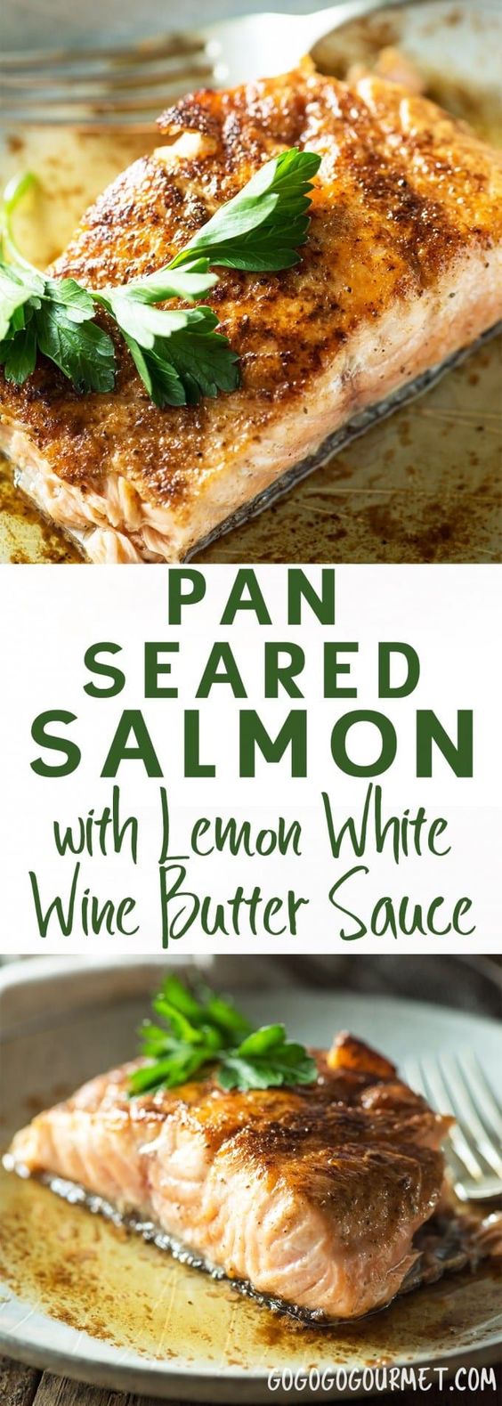 PAN-SEARED SALMON WITH LEMON-WHITE WINE SAUCE - CookPed