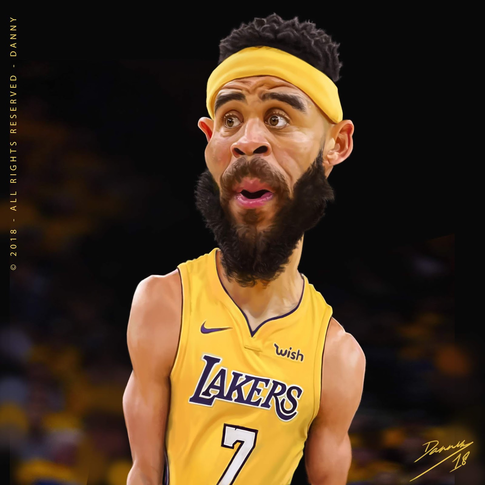 Danny's Illustrations: JaVale McGee Caricature