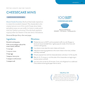 100-calorie Cheesecake Minis recipe from The Perfect Portion cookbook