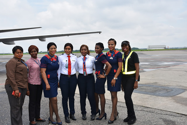 Air Peace all-female flight gets rousing ovation in Lagos, Abuja, Owerri