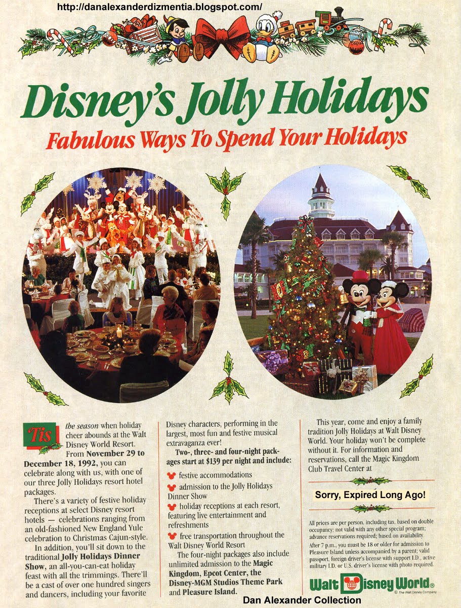 Dan Alexander Dizmentia Walt Disney World Very Merry Christmas Mickey