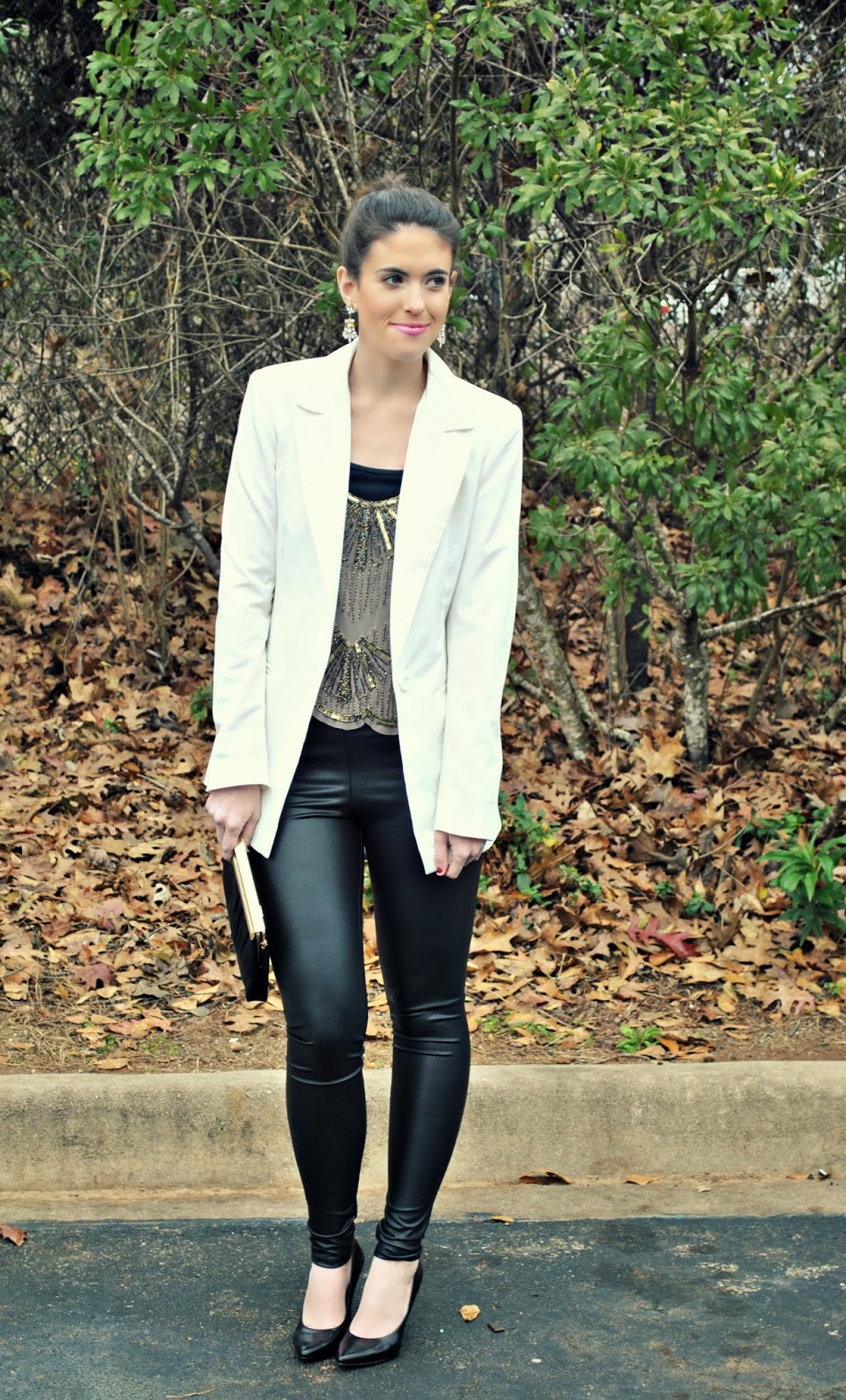 Simply Style Remains: Sparkle and patent leather leggings