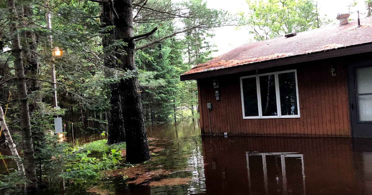 Pigeon Lake Drummond WI. Flooding Pigeon Lake