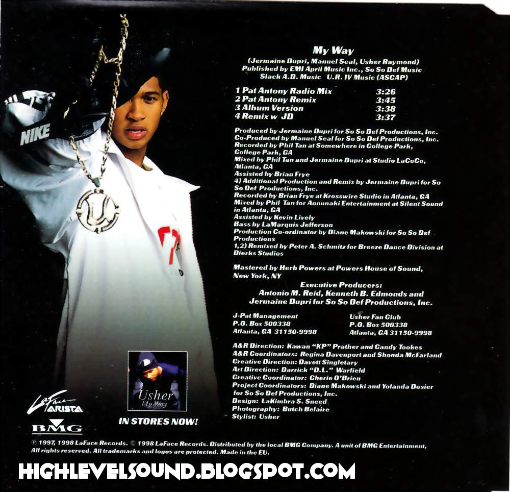 highest level of music Usher My Way(EU_CDM)1997