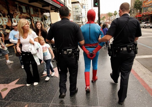 Spiderman Arrested