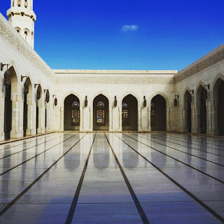 the open courtyard in muscat