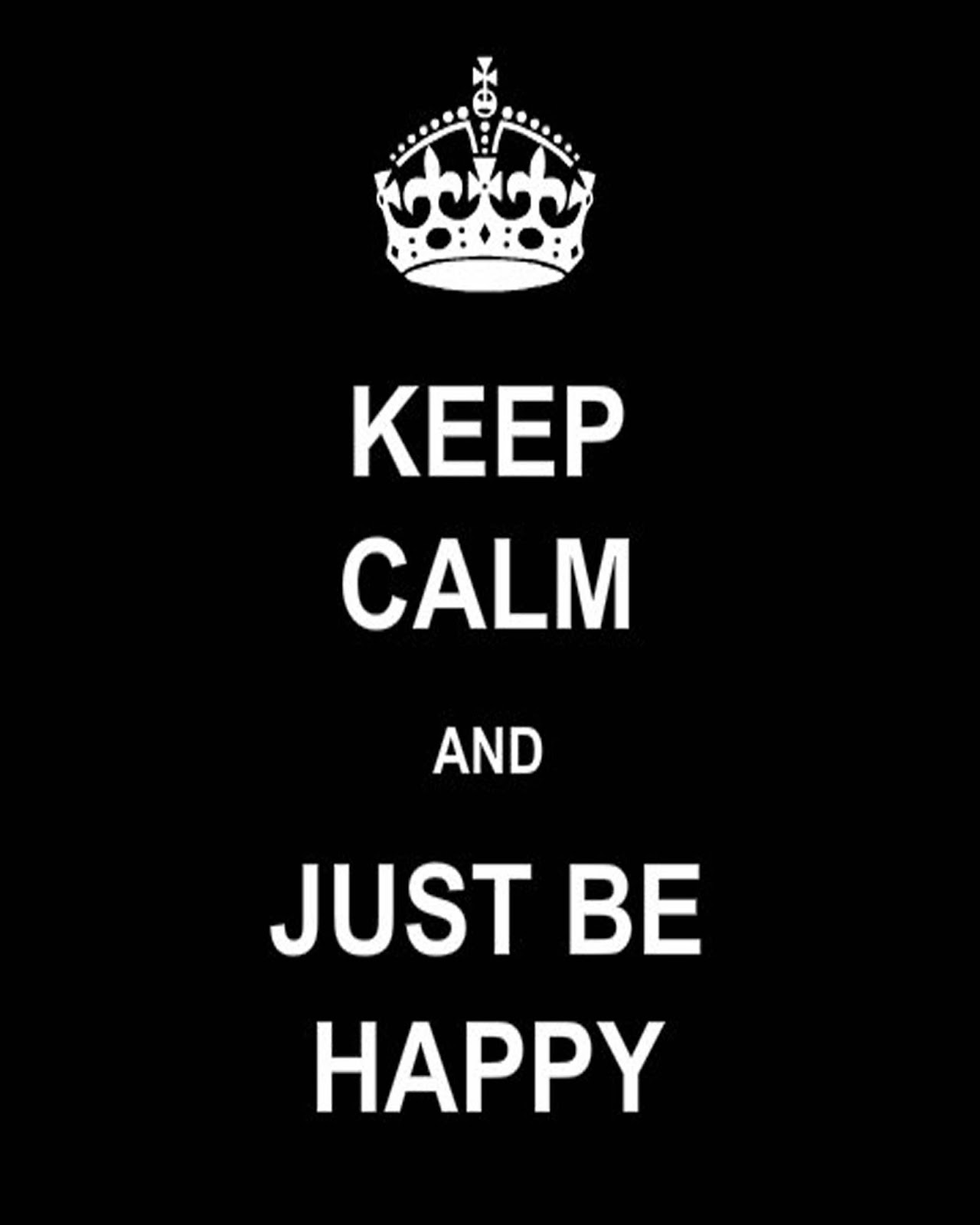 CJO Photo: Printable Word Art 8x10: Keep Calm and Just Be Happy