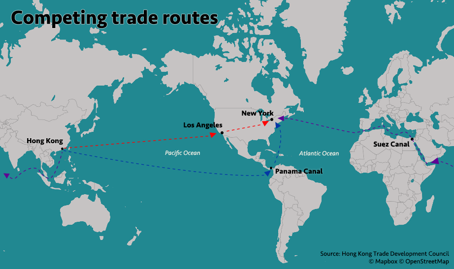 Карта панамского канала на русском языке