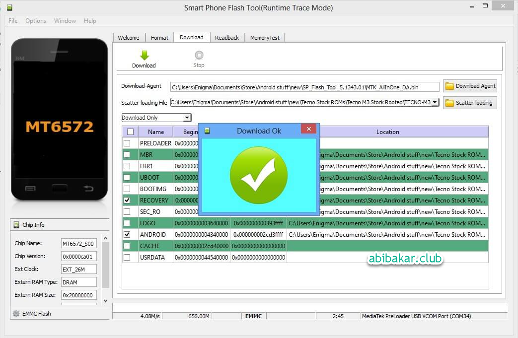 Berhasil Download ROM SP Flash Tool Berhasil Download ROM SP Flash Tool