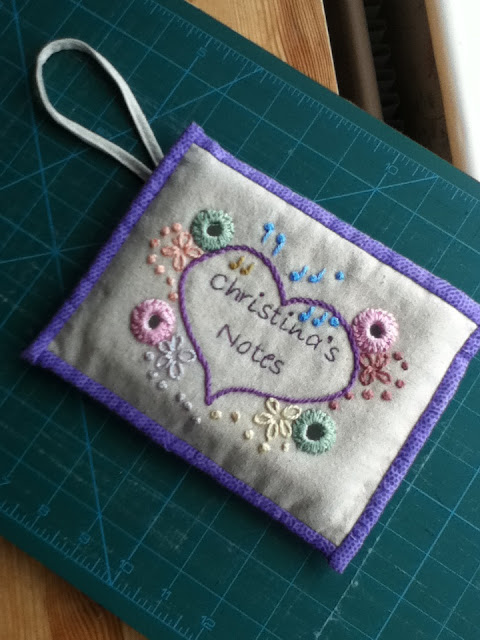 Mum's Knitting Notes Pouch