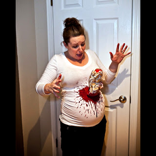 шок ужас отврат костюм бременна корем хелоуин