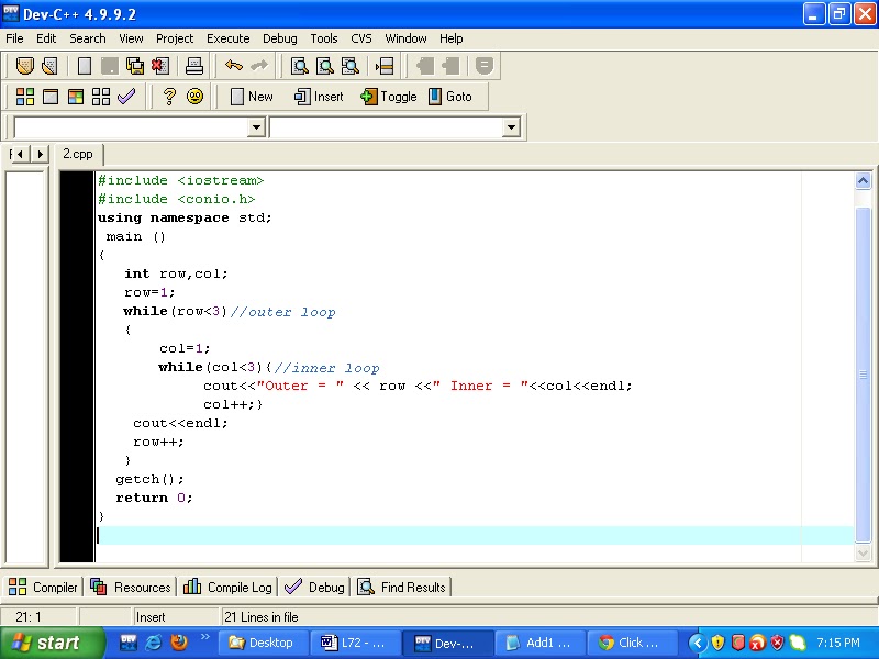 Good Programming Practice in Dev C++: Lecture: 100