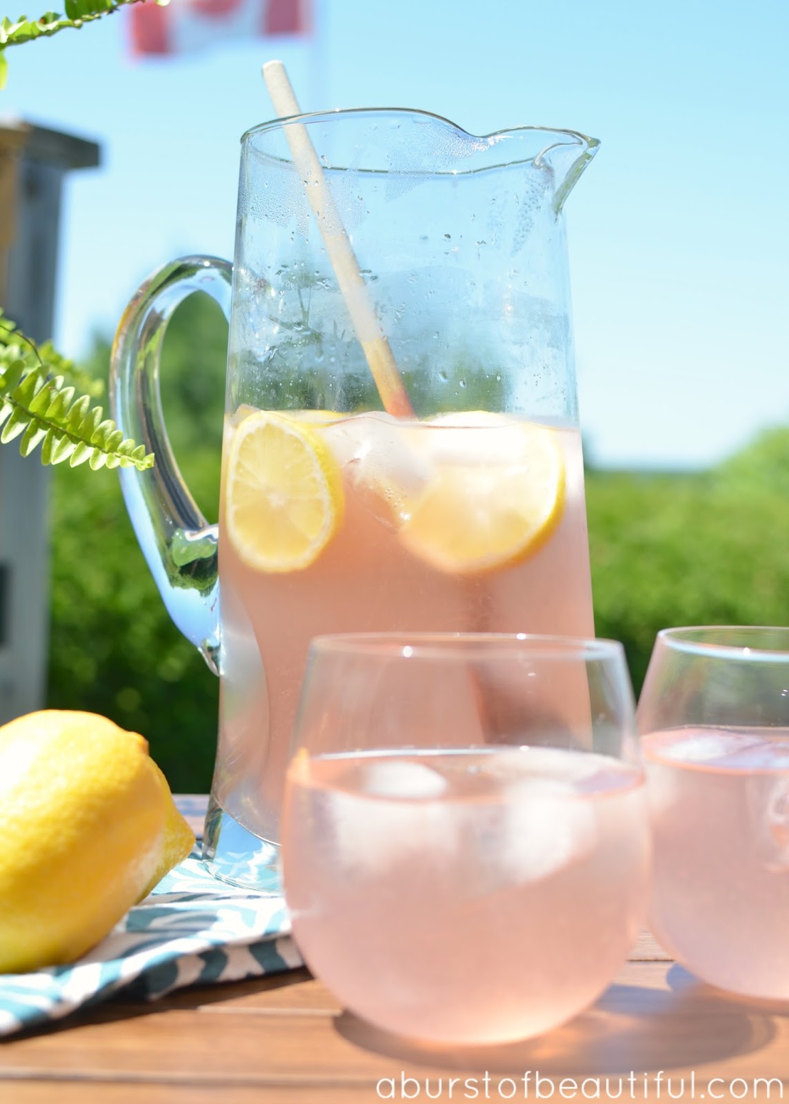 Sparkling Pink Lemonade - A Burst of Beautiful