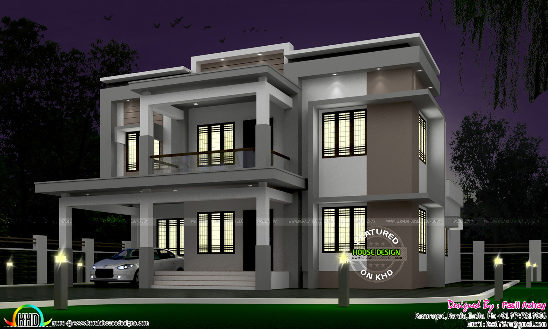 35 lakhs cost estimated modern home Kerala Home Design and Floor