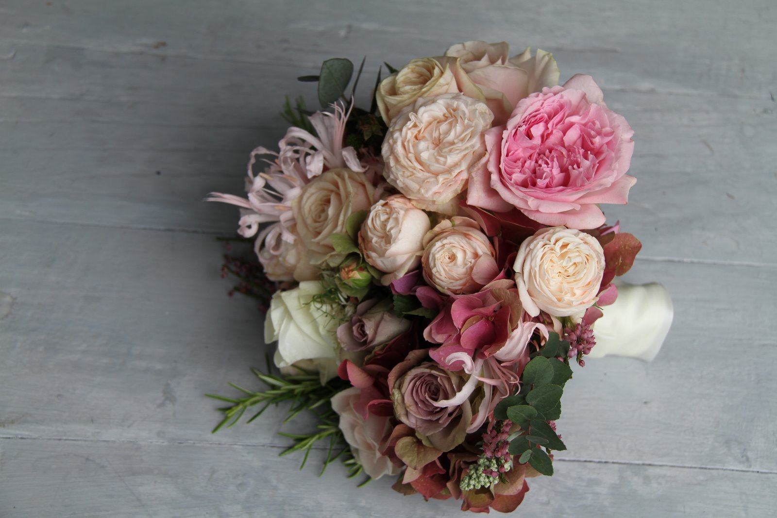 The Flower Magician Vintage Romance Wedding Bouquet, English Garden