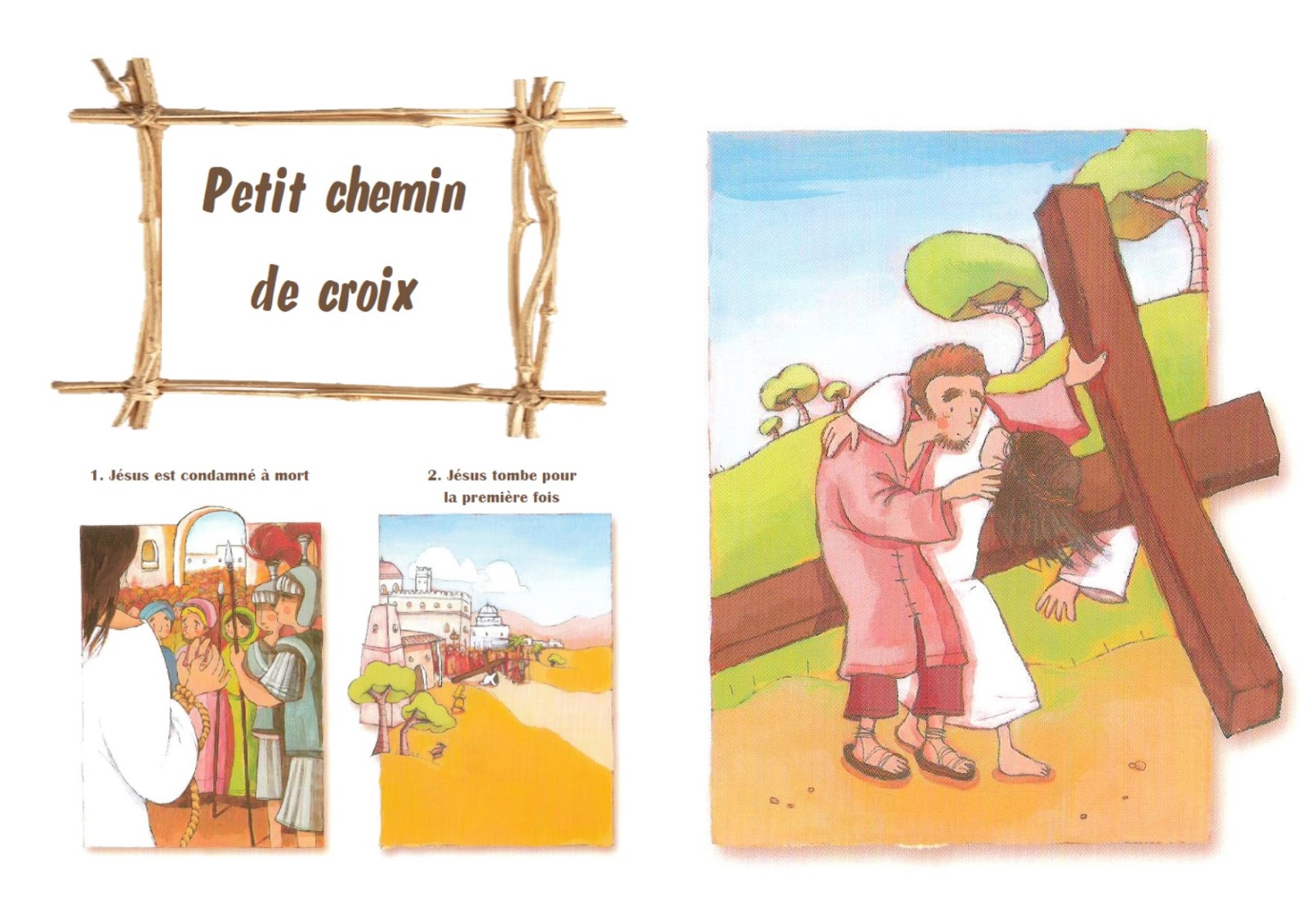 Chemins de croix pour les enfants du caté (livret, BD