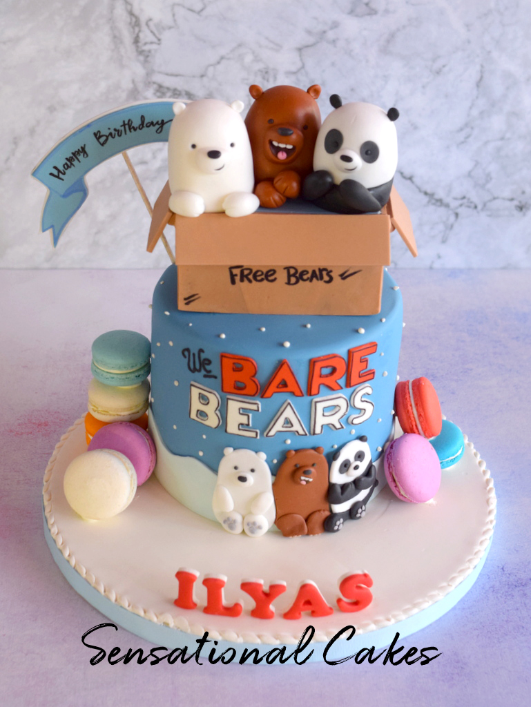 The Sensational Cakes: We bare bears in a box lovely children 3d customized cake #singaporecake #webarebearscake