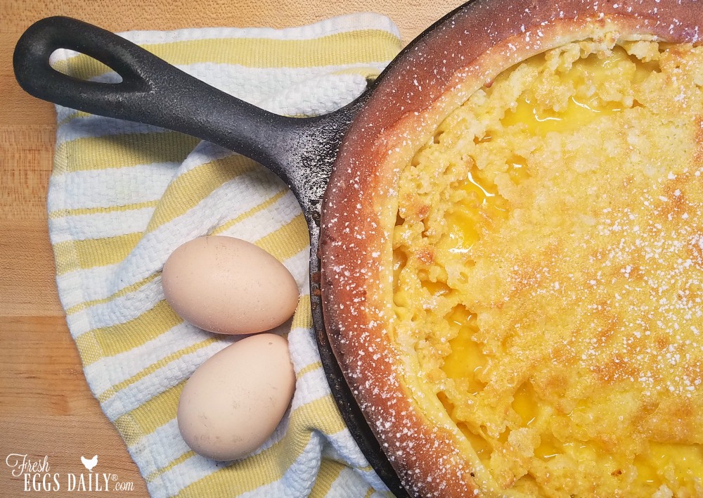 "Pannukakku" Finnish Cast Iron Skillet Oven Pancake Fresh Eggs Daily® with Lisa Steele