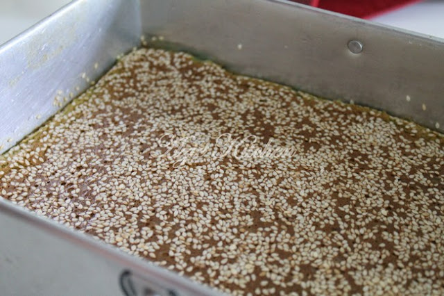 Kek Bakar Pandan Azie Kitchen