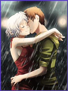 Rain Animated Love Couple Wallpaper : The great collection of anime