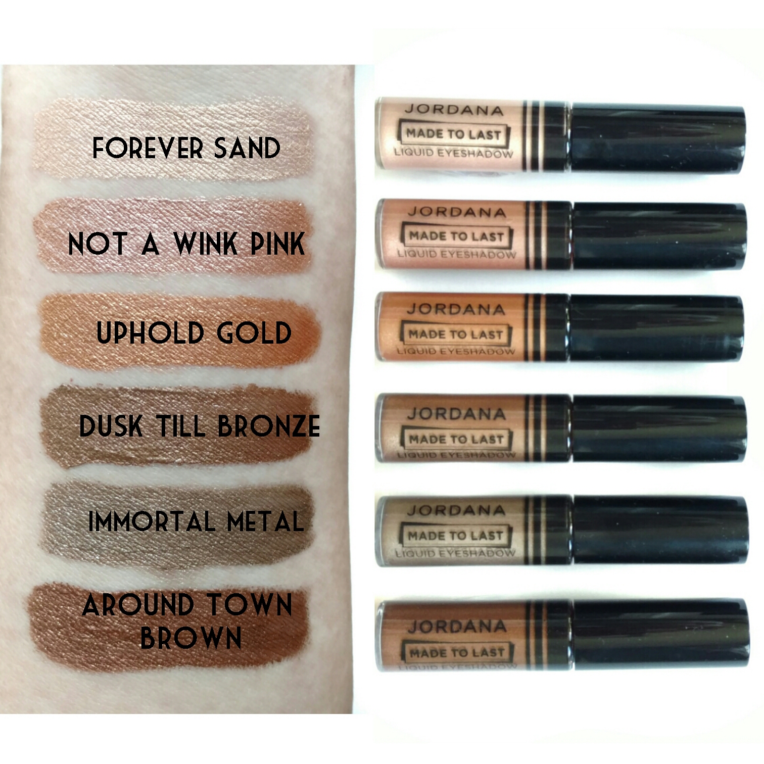 jordana made to last liquid eyeshadow review swatches jordana made to last liquid eyeshadow review swatches