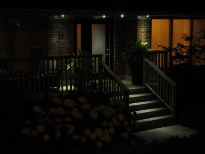 LED lighting energy-efficient light flooding stairs