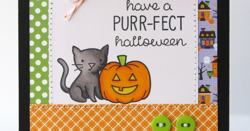 Snippets By Mendi: A Lawn Fawn Spooktacular Purr-Fect Halloween Cat Card