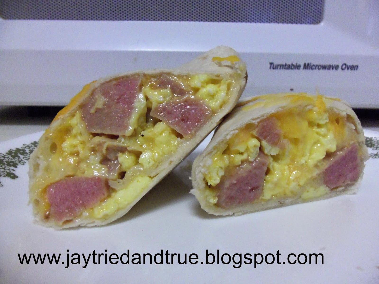 Jay Tried and True Spam Breakfast Burritos